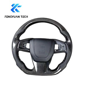 พวงมาลัยแอลอีดีแบบสปอร์ตคาร์บอนไฟเบอร์ปลอมแปลงสำหรับฮอนด้า CRV CRZ 10th Gen <span class=keywords><strong>Civic</strong></span> Type R Fk7 2015 2016 2017 <span class=keywords><strong>2018</strong></span> 2019 2020 - Product Image 5