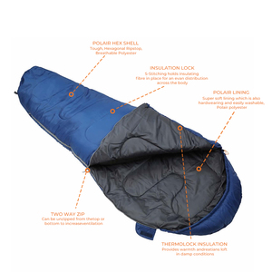 E-RIKE BSCI ISO Fournitures de camping <span class=keywords><strong>Sac</strong></span> de couchage Momie Personnalisé 4 Saisons Imperméable Sacs de couchage d'extérieur pour adultes - Product Image 3