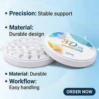 Disque de zircone dentaire 3D Pro ML Ivista 900-1200Mpa pour couronnes, bridges, implants et incrustations, système de fraisage ouvert, aspect réaliste