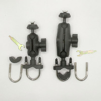 1 pouce système de montage de boule en alliage d'aluminium vis perceuse plaque carrée Base métal voiture moniteur support