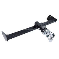 Parachoques Trasero para Remolque Fortuner, Barra de Remolque de Acero para Automóviles 4x4 Todoterreno, con Receptor de 2 Pulgadas, Accesorios para Gancho de Remolque