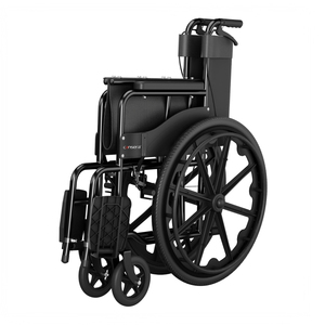 Cansera Standard Stahl Schwarz Behindertengerechter Senioren Medizinischer Orthopädischer Patienten Manueller Rollstuhl 100KG Tragfähigkeit für den Heimgebrauch - Product Image 6