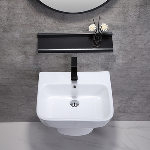 Rettangolare cina casa bianco sanitari in ceramica da parete appeso bacino volto a parete lavaggio a mano bacino del lavandino del <span class=keywords><strong>bagno</strong></span> - Product Image 1