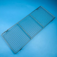 Grille de cuisson BBQ robuste en acier inoxydable 304 de 1,4 mm, anti-rouille, portable, avec poignée et bac à cendres pour usage commercial en cuisine