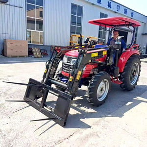 Tracteurs <span class=keywords><strong>agricoles</strong></span>, mini tracteur agricole 4x4, tracteur à roues avec chargeur frontal et pelle arrière - Product Image 3