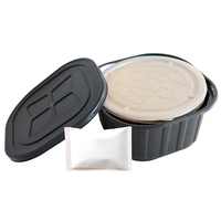 Bol de fondue auto-chauffant en gros avec pack chauffant, emballage de conteneur alimentaire jetable