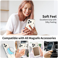 Coque de téléphone portable magnétique blanche neuve avec protection d'objectif effet peau et couleurs contrastées pour iPhone 17 Pro Max