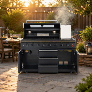 Parrilla de Gas Moderna, Premium y Lujosa de Acero Inoxidable para Asar Cordero Entero, Cerdo Entero, Ideal para Fiestas en Zonas de Aficionados al Fútbol - Product Image 1