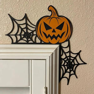 Promotionele Halloween Kerst Ijzeren Kunst Metalen Deur Hoekdecoratie Indoor Top Seizoensversiering - Product Image 1