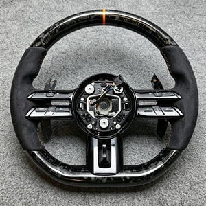 Volant de voiture en cuir carbone Alcantara pour Mercedes-Benz W221 W222 W203 W204 W205 W207 W211 W212 <span class=keywords><strong>AMG</strong></span> C E S G-Class - Product Image 1