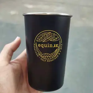 Taza personalizada de acero inoxidable 304 16oz taza de metal para beber para fiesta regalo de boda