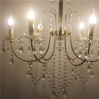 Lustres LED modernes de luxe en acrylique de style européen pour salon, lustre de style français pour mariage, hall d'hôtel