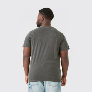 T-shirt graphique délavé à l'acide pour homme, motif vintage de groupe, en coton épais, style streetwear, personnalisable OEM, vente en gros - Product Image 3