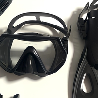 Équipement de plongée sous-marine très vendu, ensemble complet avec masque en silicone, tuba et palmes