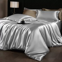 Parure de lit de luxe tissée moderne en polyester, très demandée, pour lit King et Queen, avec drap-housse et couette pour mariage