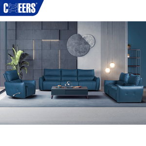 MANWAH CHEERS Modern Style Leather Sofa Set Furniture Living Room High Quality Recliner Couch Sectional Sets - Product Image 1