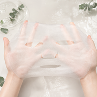 Masque en tissu Y403 34g en velours d'eucalyptus importé, substrat cellulosique invisible pour soin professionnel de la peau OEM