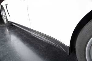 Para <span class=keywords><strong>Porsche</strong></span> <span class=keywords><strong>Panamera</strong></span> 2010 2011 2012 2013 2014 2015 2016 970 (de antiguo a nuevo 2026) 976 <span class=keywords><strong>GTS</strong></span>/SD Faldones Laterales de Fibra de Carbono Seca Eje Corto - Product Image 5