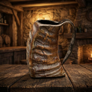 Handmade Waterproof Modern Antique <b>Beer</b> Mugs Dishwasher Safe Real Buffalo Horn Food Grade Good Quality - Product Image 1