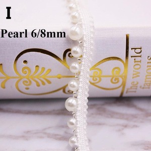 Deeppeel C6-1 1ซม. งานประดิษฐ์ทำมืองานหัตถกรรมริบบิ้นเล็มริบบิ้นตกแต่งเสื้อผ้าสายรัดลูกปัดมุกลูกไม้ - Product Image 5