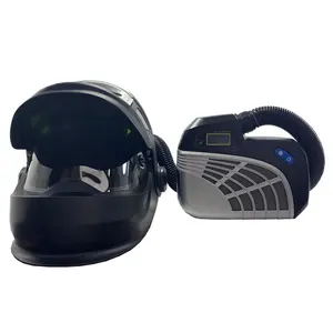 可重复使用的动力空气净化通风过滤器焊接屏蔽面罩speedglas焊接头盔，带新鲜清洁空气供给呼吸器