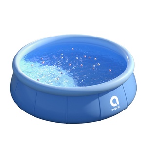 Piscine Quanqi en PVC à remplissage rapide, avec filet renforcé, durable, résistante à la pression, adaptée à un usage domestique, intérieur/extérieur, grande taille - Product Image 1