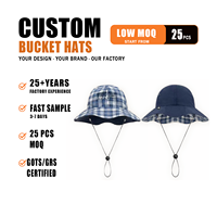 Chapeau Bob Personnalisé Double Face avec Sangle Mentonnière Réglable Séchage Rapide Protection Solaire pour Activités de Plein Air