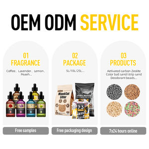 24 saat müşteri antibakteriyel koku giderme Kitty çöp son derece emici tozsuz kağıt kedi kumu - Product Image 4