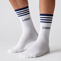 Chaussettes de cyclisme personnalisées avec logo, chaussettes de sport athlétiques, chaussettes respirantes en maille avec coussinets, OEM ODM