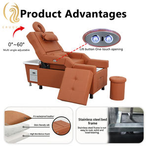 Sillón de Peluquería Eléctrico con Control Remoto, Hidroterapia para la Cabeza, Elevación de Espalda, Cuidado de los Pies, Lavado de Cabello, Mesa de Masaje para Pies - Product Image 4