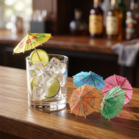 Piques à Boissons Biodégradables en Bambou en Forme de Parapluie pour Événements