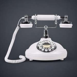 Teléfono Fijo de Estilo Antiguo, con Auricular Metálico, Decoración para Vestíbulo de Hotel - Product Image 6
