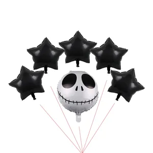 18inch Round Skull Foil Balloon Ghost Balloon Halloween Party Decoration helium Wholesale party supplies