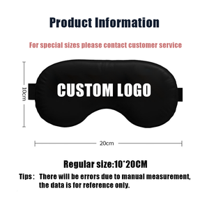 Hot Bán Hai Mặt Mô Phỏng Lụa Mặt Nạ Mắt Ánh Sáng Bằng Chứng Và Không Ép Có Thể Điều Chỉnh Ngủ Mặt Nạ Mắt Với Biểu Tượng Tùy Chỉnh - Product Image 3