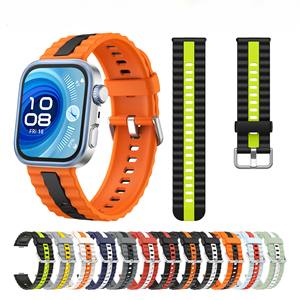 Bracelet de montre en silicone pour <span class=keywords><strong>Huawei</strong></span> Fit 3 4 pour <span class=keywords><strong>Huawei</strong></span> Fit 4 Pro, deux couleurs, anti-perte, en caoutchouc - Product Image 5