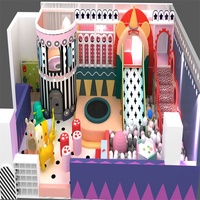 Juegos Infantiles Personalizados Estilo Pastel, Castillos Inflables Pequeños, Centro de Juegos Familiar, Equipo de Juegos para Interiores