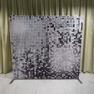 Nhà Máy bán hàng trực tiếp 8x8ft căng thẳng vải Photo Booth Backdrop đồ họa Photo Booth Backdrop đứng - Product Image 2