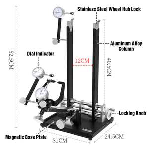 Soporte de Centrado de Ruedas de Bicicleta LEBYCLE con Indicador de Dial, Calibrador de Llantas para Ruedas de 12-29 Pulgadas y 700C - Product Image 2