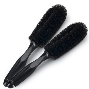 Brosse à roues à tête ronde et manche droit pour le nettoyage des pneus de voiture – Vente directe usine - Product Image 3
