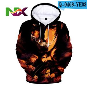 Sudaderas de Anime de Poliéster Baratas Personalizadas, Impresión Digital 3D, Sudadera de <span class=keywords><strong>Ataque</strong></span> <span class=keywords><strong>a</strong></span> <span class=keywords><strong>los</strong></span> <span class=keywords><strong>Titanes</strong></span> - Product Image 3