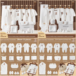 Ropa Unisex para Bebés, Conjunto de Caja de Regalo de Algodón Puro 100%, Cómoda, Manga Larga, Útil durante Todo el Año - Product Image 2