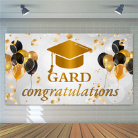 Étanche en gros quarantaine bannière fond féliciter remise des diplômes saison fête décor suspendu mise en page drapeau décoratif