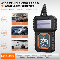 Escáner de código OBD2 para coche T31 de 12V, herramienta analizadora de motor, herramienta de diagnóstico de fallas de lectura de luz de motor para coches de 12V desde 1996