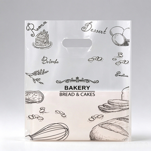 Sacchetti per Imballaggio Alimentare in Plastica Trasparente con Manico Fustellato per <span class=keywords><strong>Pane</strong></span>, Torte, Biscotti, Pasticcini e Dessert - Acquisto all'Ingrosso - Product Image 1