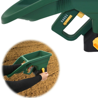 Épandeur manuel 3-en-1 de 3L pour graines de gazon et engrais de jardin, semoir et doseur de semences