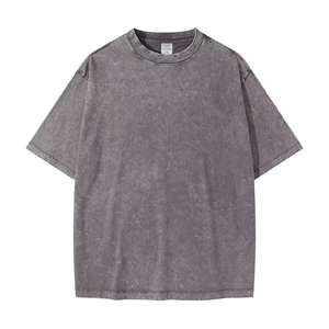 T-Shirt da Uomo Vintage Oversize Acid Wash di Alta Qualità in Cotone 100% a Maglia da <span class=keywords><strong>280</strong></span> <span class=keywords><strong>Grammi</strong></span> a Tinta Unita Personalizzata - Product Image 6