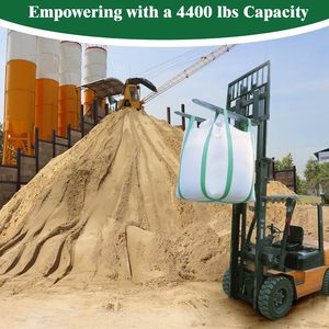 Sacs de conteneurs en polypropylène tissé robustes Huamaohengchun35"L x 35"W x 43"H, capacité de charge de 4400 lb, fond plat avec fermeture à cordon pour usage industriel et agricole - Product Image 5