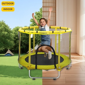 Trampolino per Bambini da Interno 60 Pollici, Materiali PP PVC, Sicurezza Morbida, <span class=keywords><strong>Gambe</strong></span> di Supporto <span class=keywords><strong>a</strong></span> U Anti-Ribaltamento, Corrimano Antiscivolo per Ragazzi e <span class=keywords><strong>Ragazze</strong></span> - Product Image 2