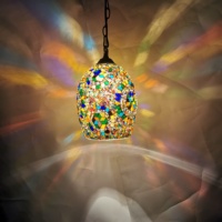 Tokin Éclairage Lustre Turc Nouvel Artisanat Lustre Créatif Couloir Bar Hôtel LED Ampoule Lumière