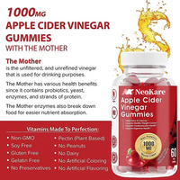 Private Label Natuurlijke Appelazijn Gummies OEM Fabrikant Volwassenen Gewichtsbeheersing Gummy Vitaminen Spijsvertering Metabolisme